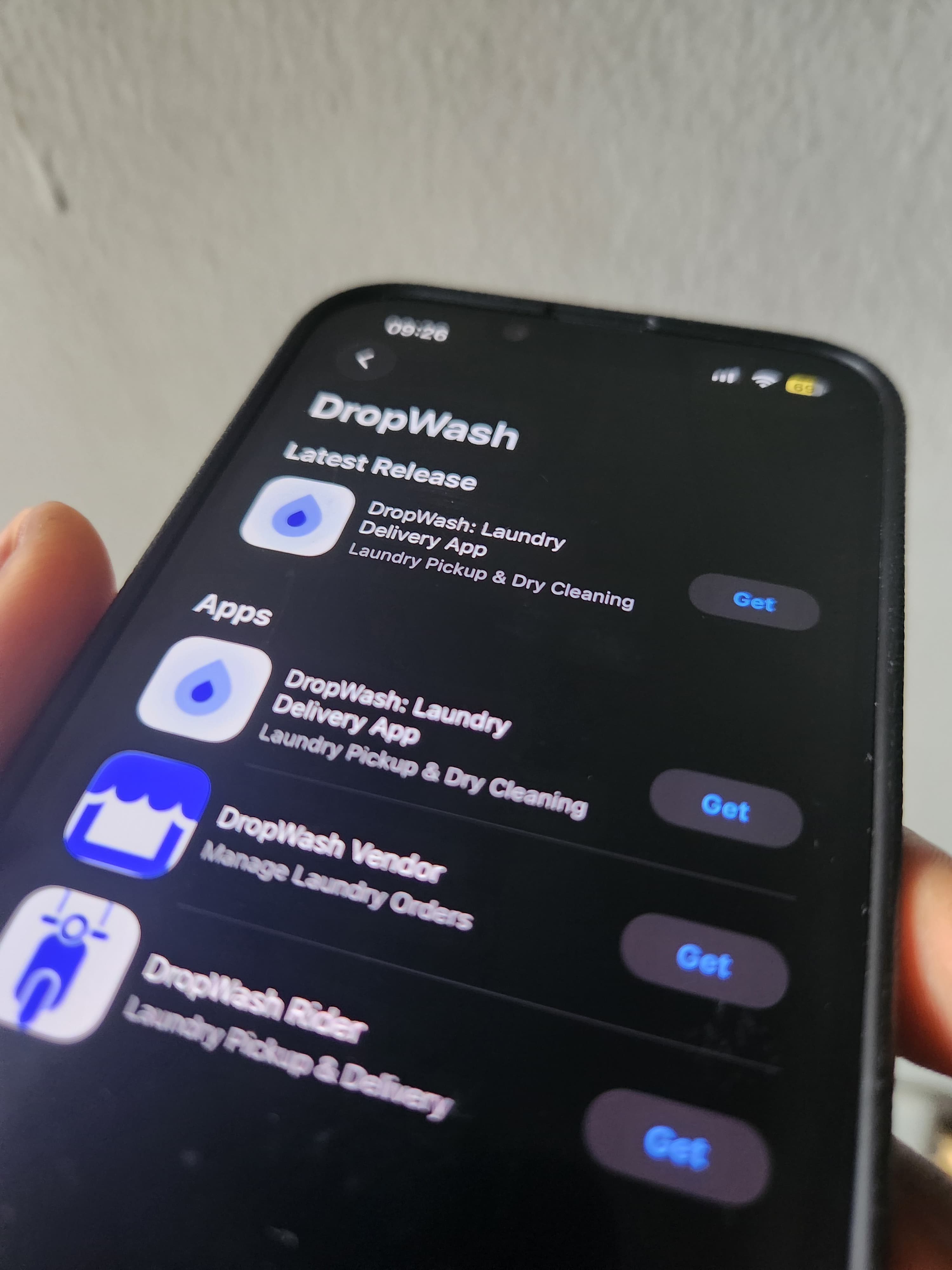 Dropwash Vendor & Rider Apps